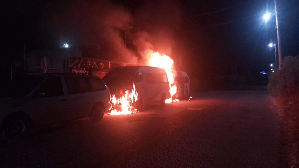 La presencia de fuego alertó a familias de la junta auxiliar de Santa María Malacatepec del municipio de Ocoyucan